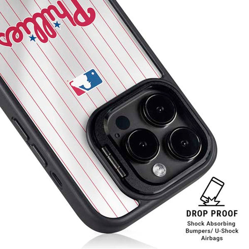 MLB Philadelphia Phillies Home Jersey iPhone 15 Pro Kickstand Case
